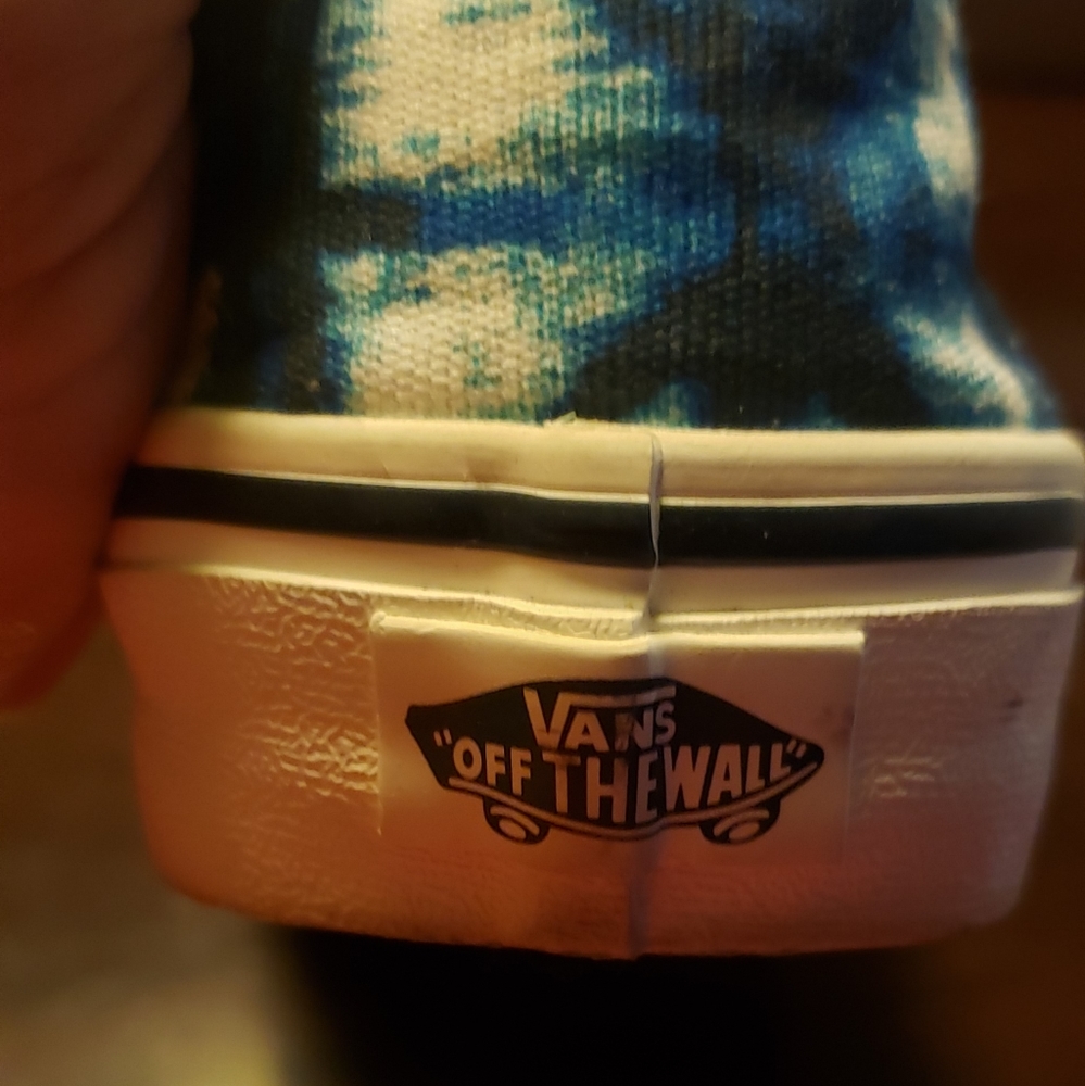 Men's 6.5 women's 8 Vans blue tie dye